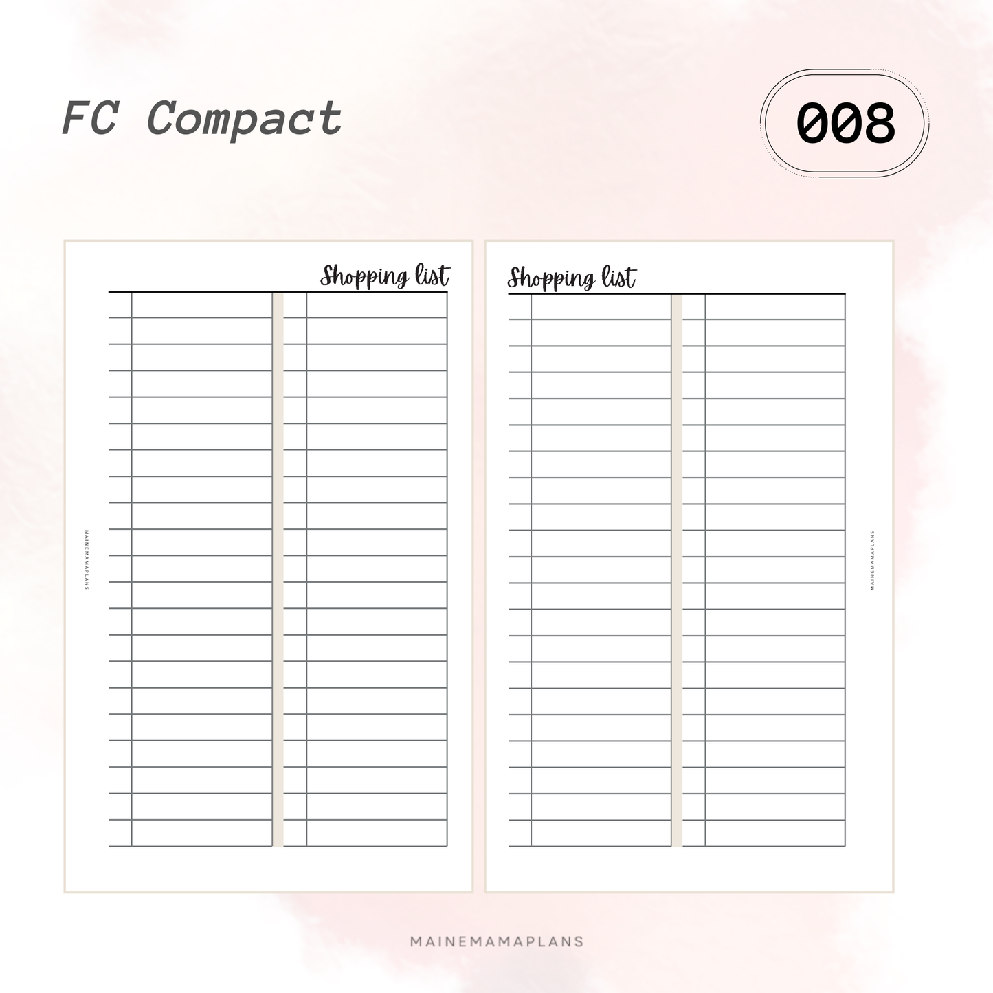 008: Shopping List Insert