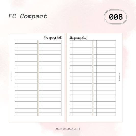 008: Shopping List Insert