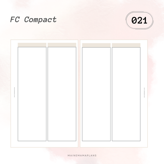 021: 2 Column Blank Boxes Insert