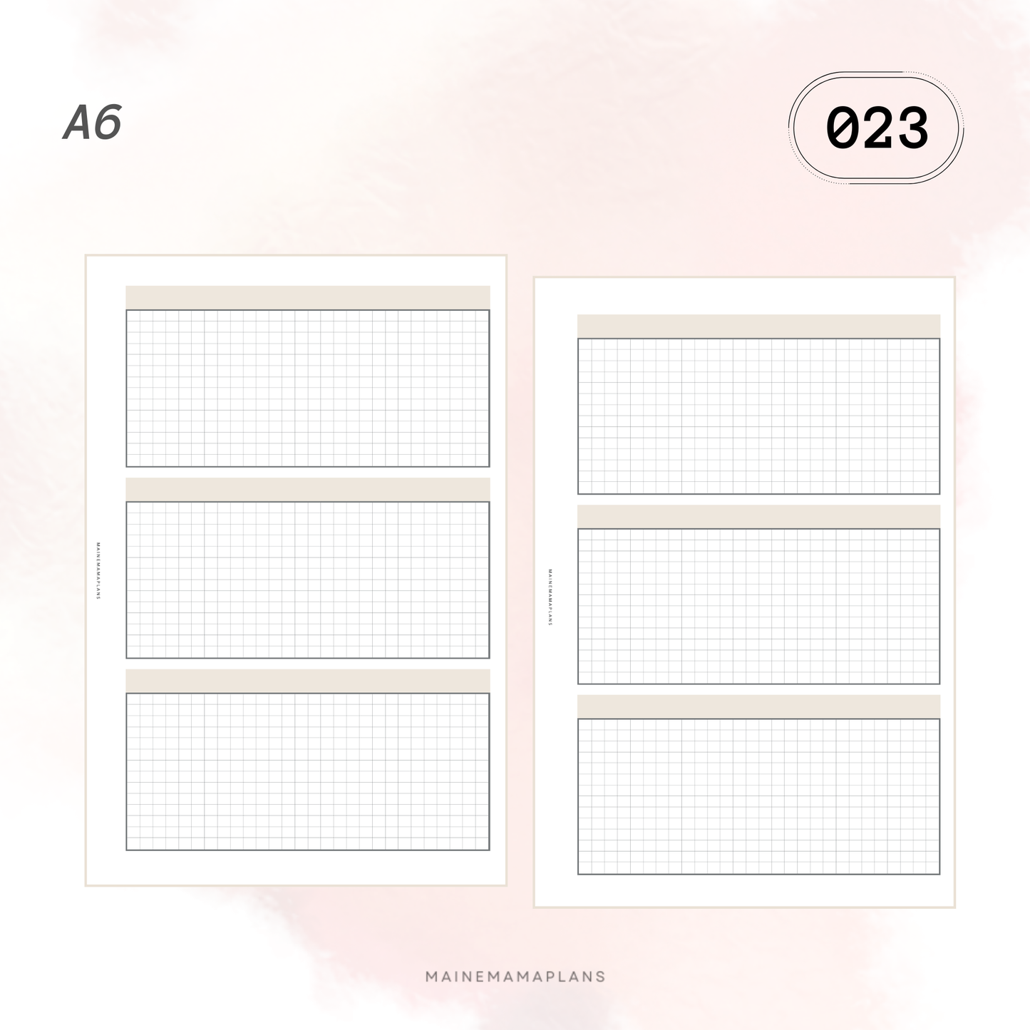 023: 3 Grid Boxes Insert