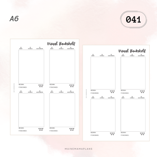 041: Visual Bookshelf Insert