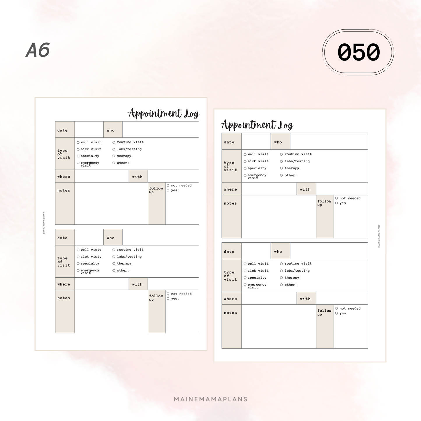 050: Appointment Log Insert
