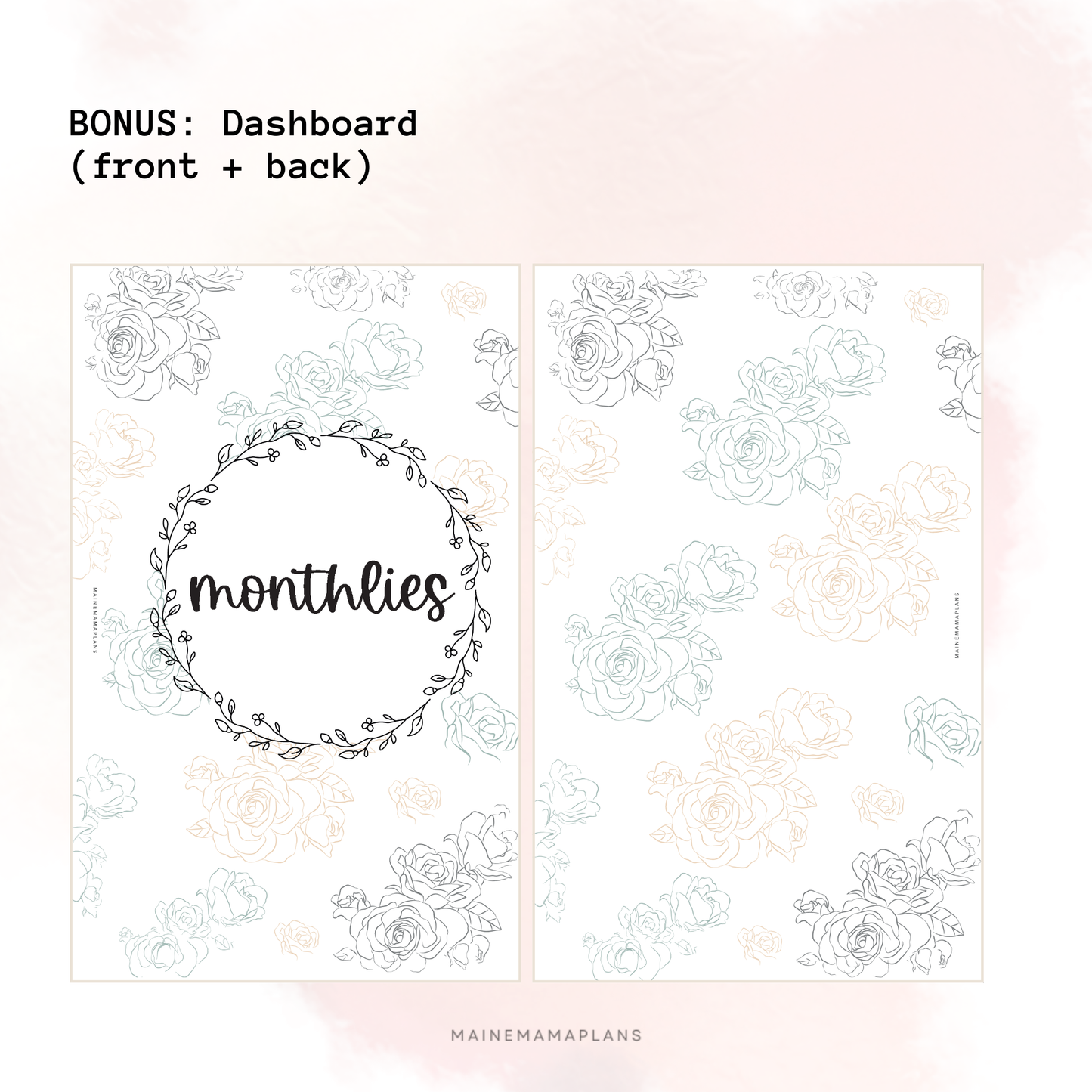 034: Monthly Blank Box Insert