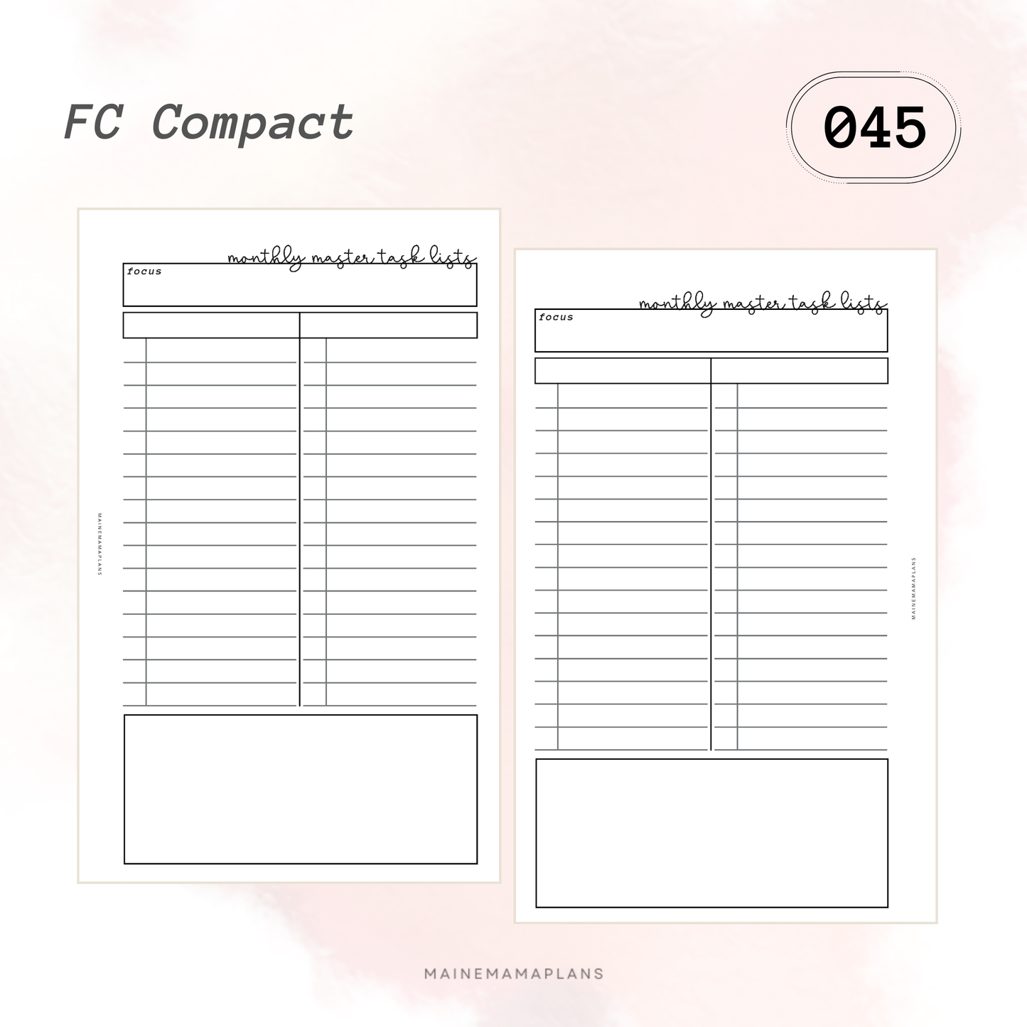 045: Master Task Lists Insert
