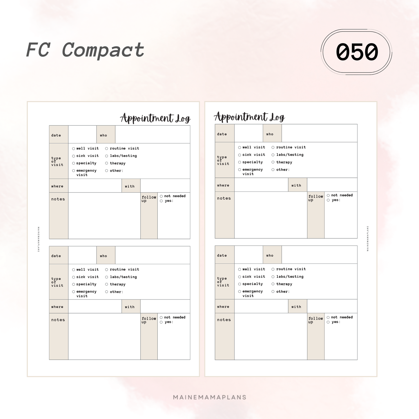 050: Appointment Log Insert