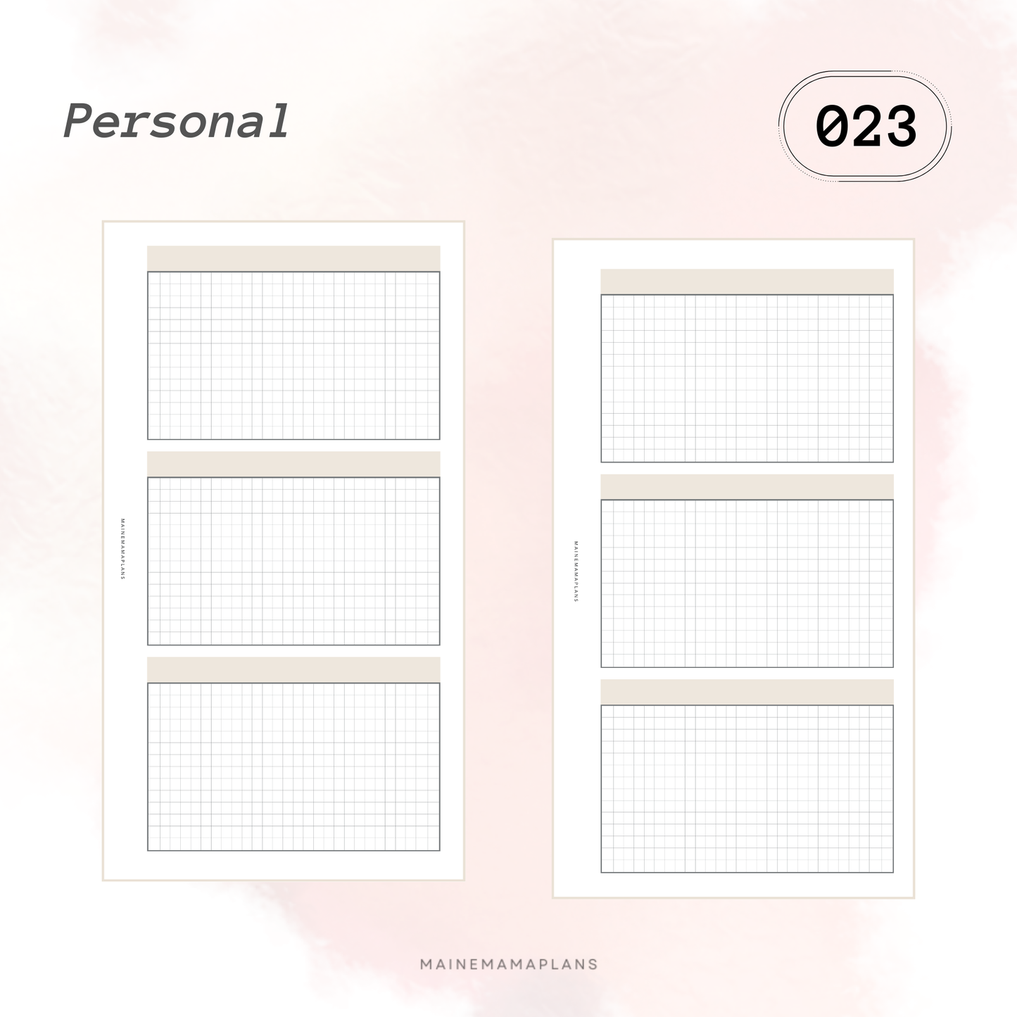 023: 3 Grid Boxes Insert