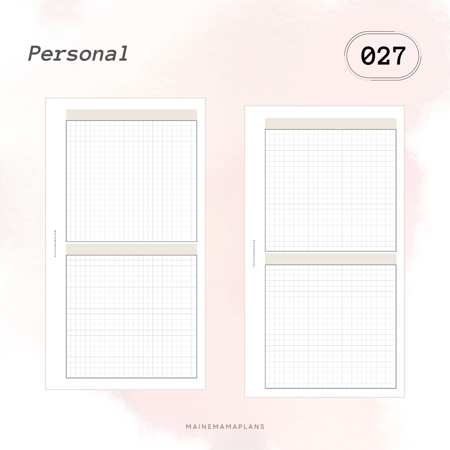 027: 2 Grid Boxes Insert