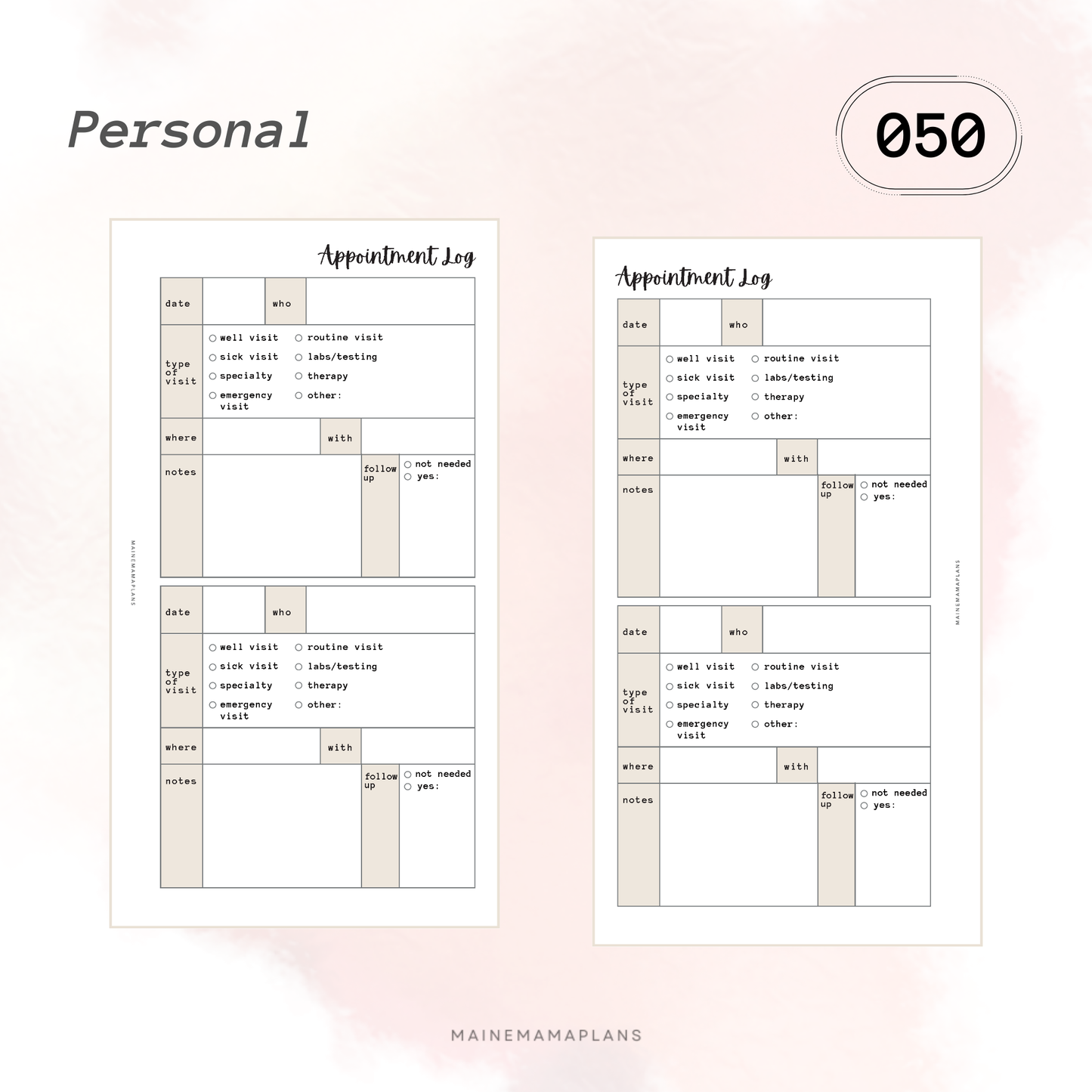 050: Appointment Log Insert