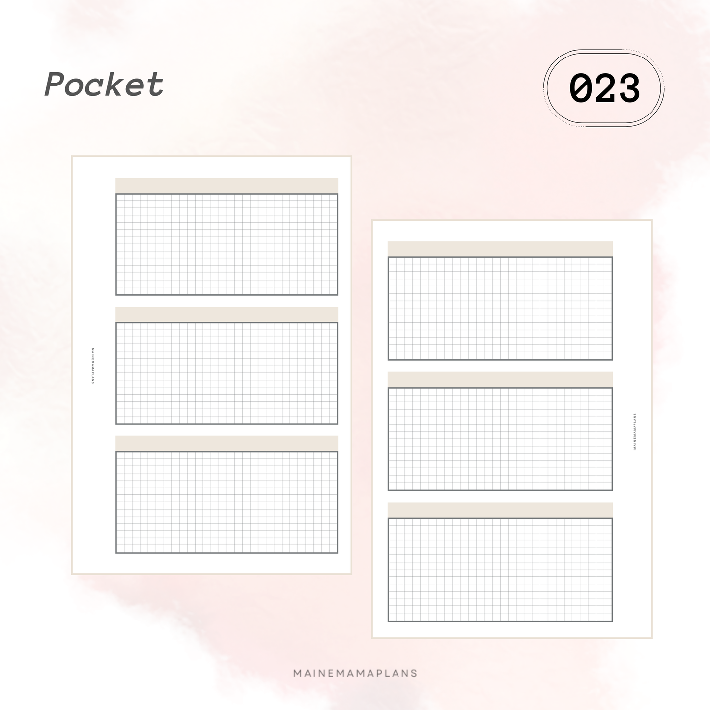 023: 3 Grid Boxes Insert