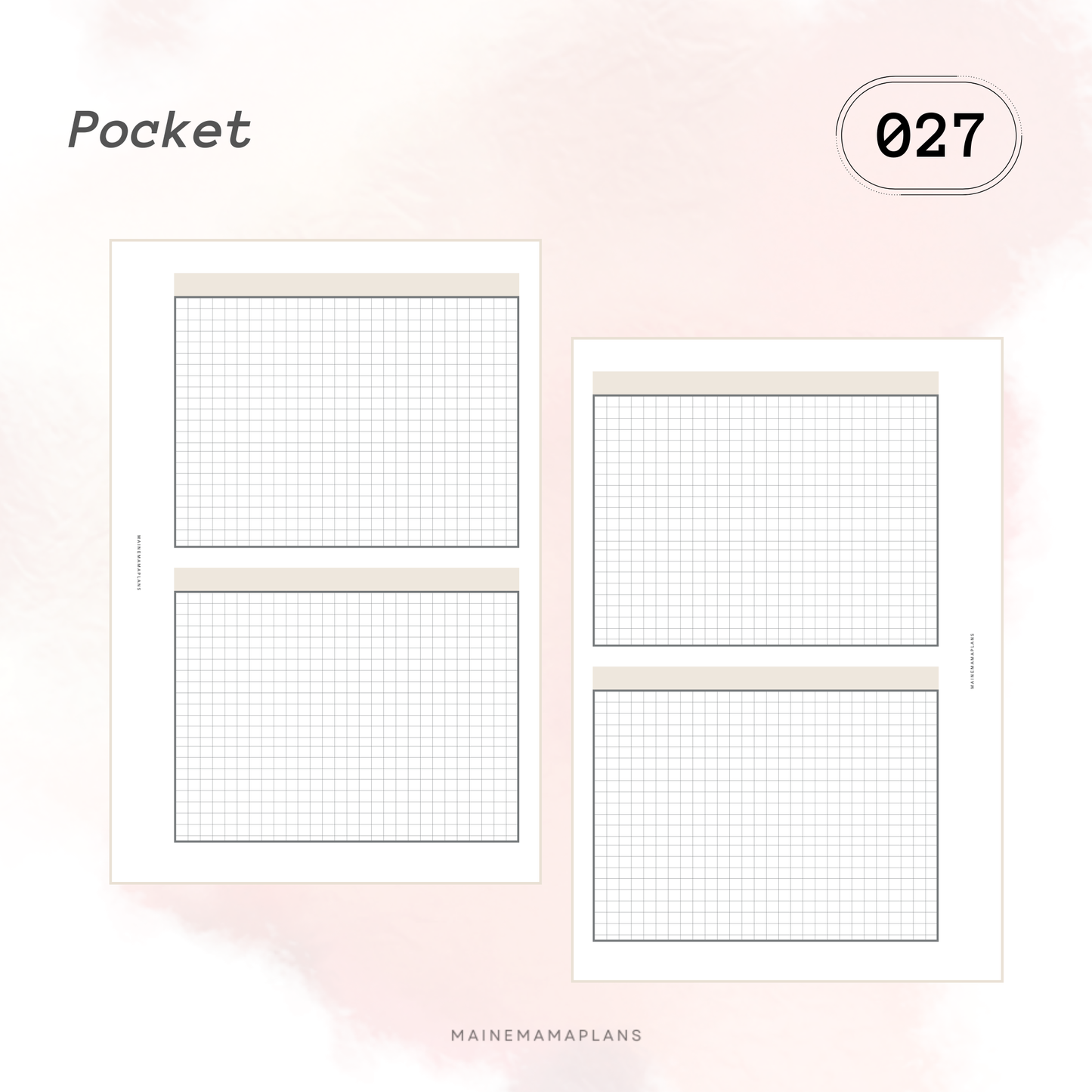 027: 2 Grid Boxes Insert