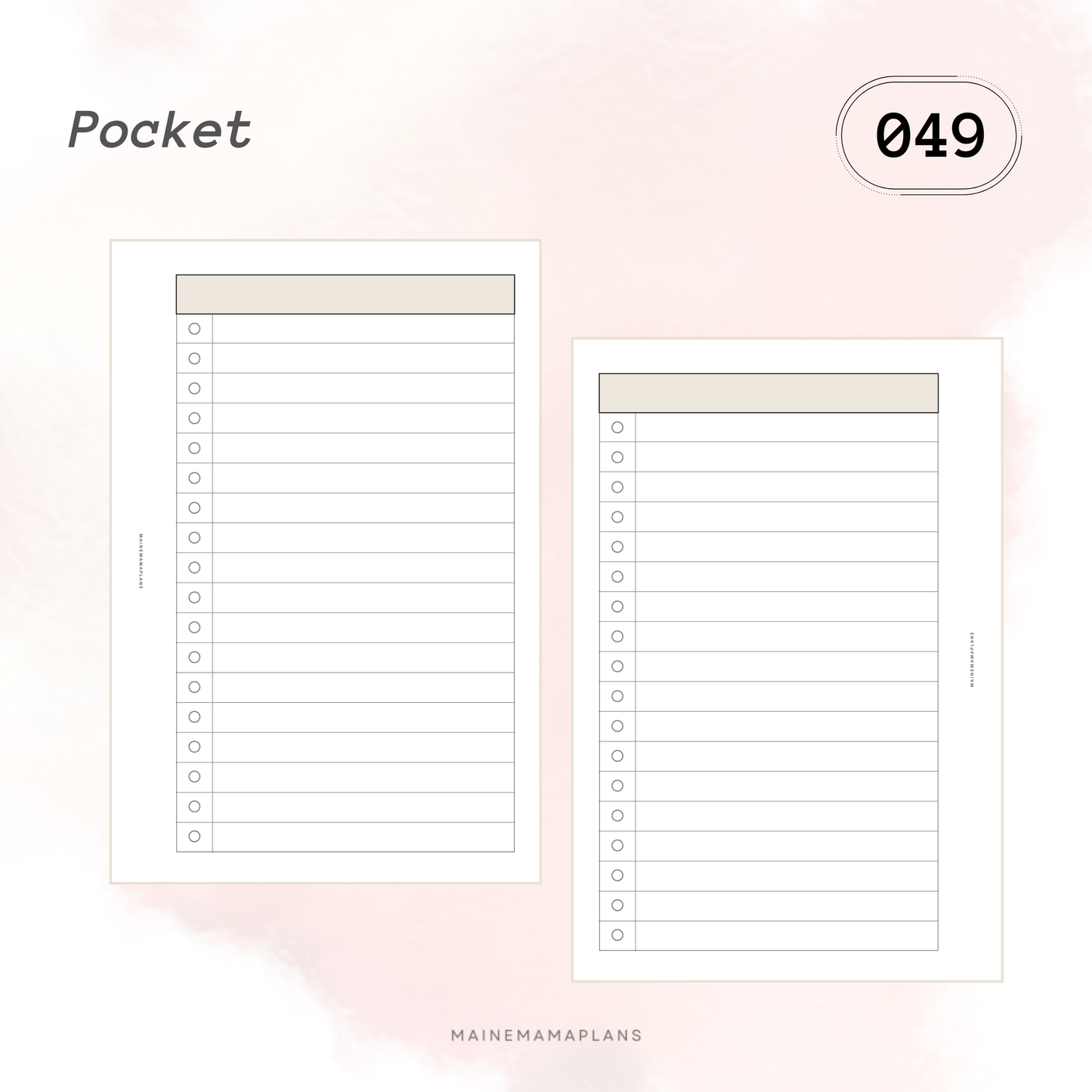 049: Simple Bubble Checklist