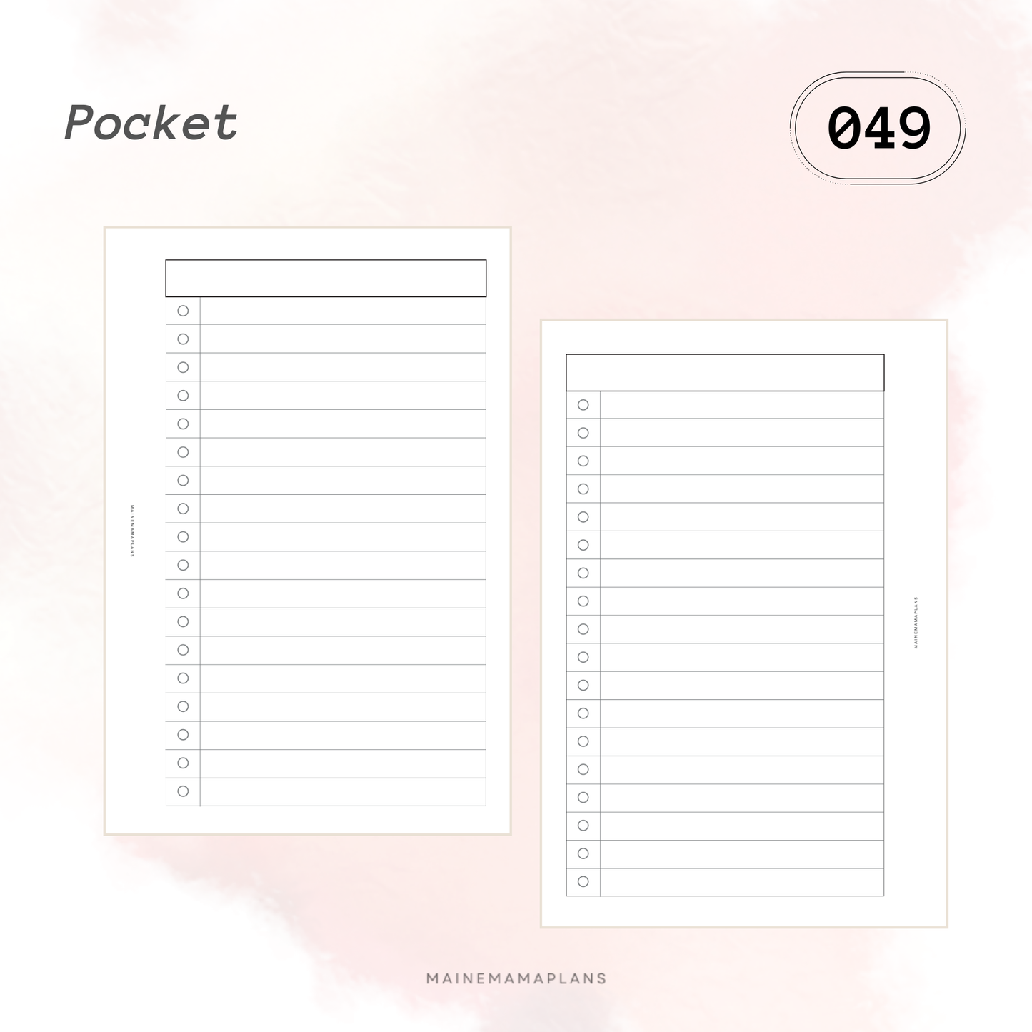 049: Simple Bubble Checklist