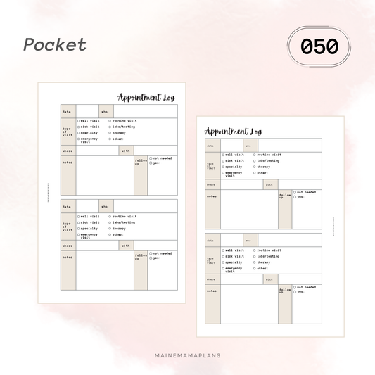 050: Appointment Log Insert