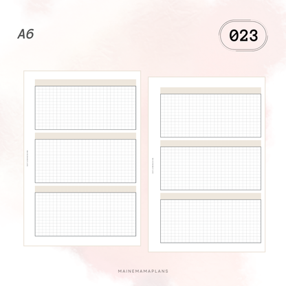 023: 3 Grid Boxes Insert