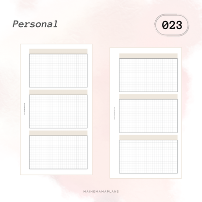023: 3 Grid Boxes Insert