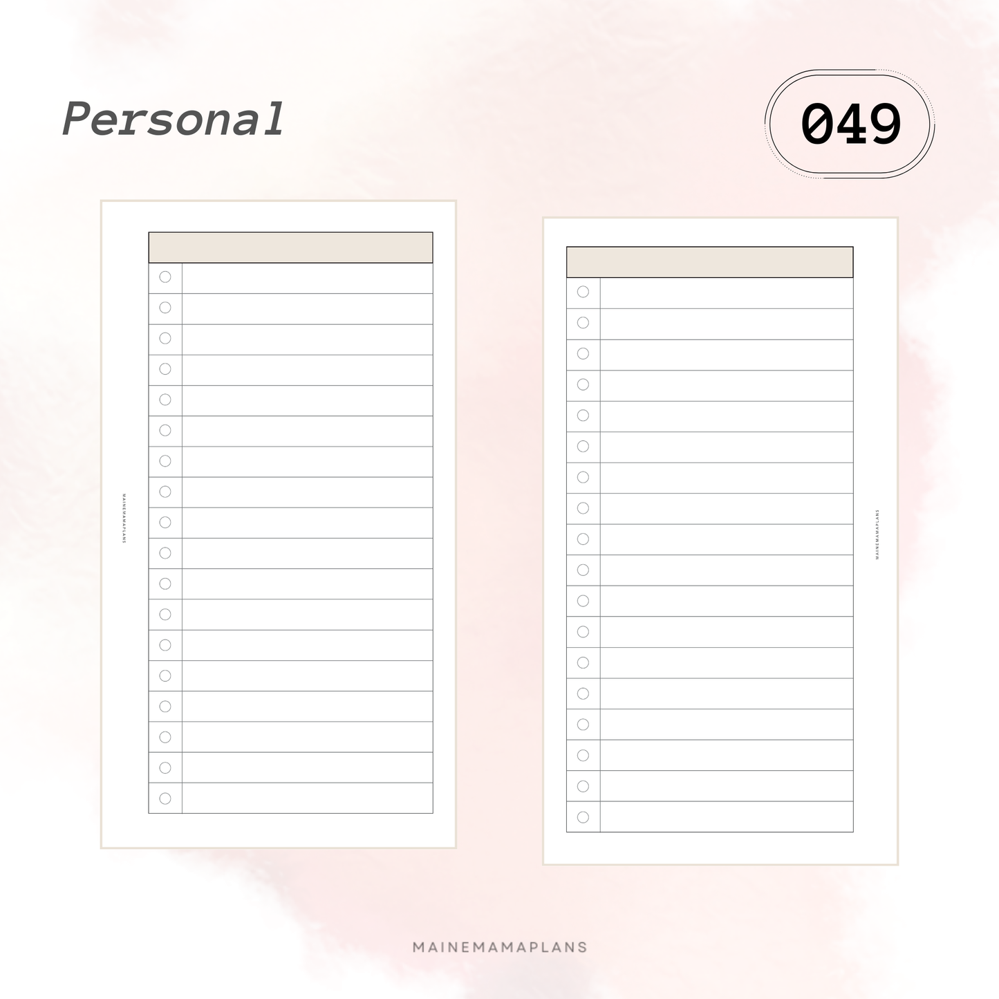 049: Simple Bubble Checklist