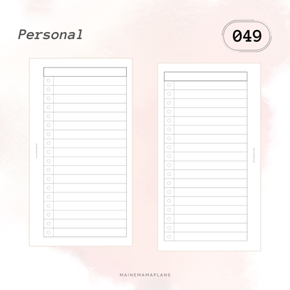 049: Simple Bubble Checklist