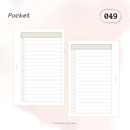 049: Simple Bubble Checklist