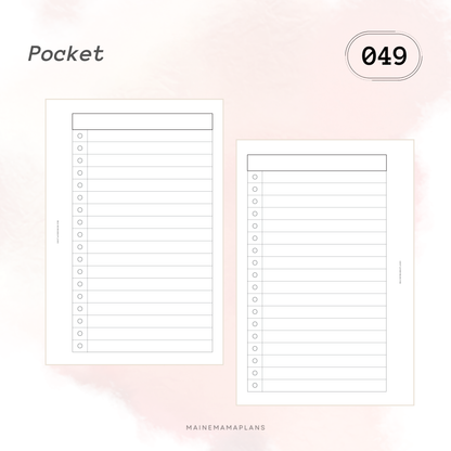 049: Simple Bubble Checklist